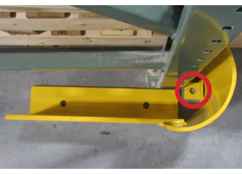Curved End of Aisle Rack Guards